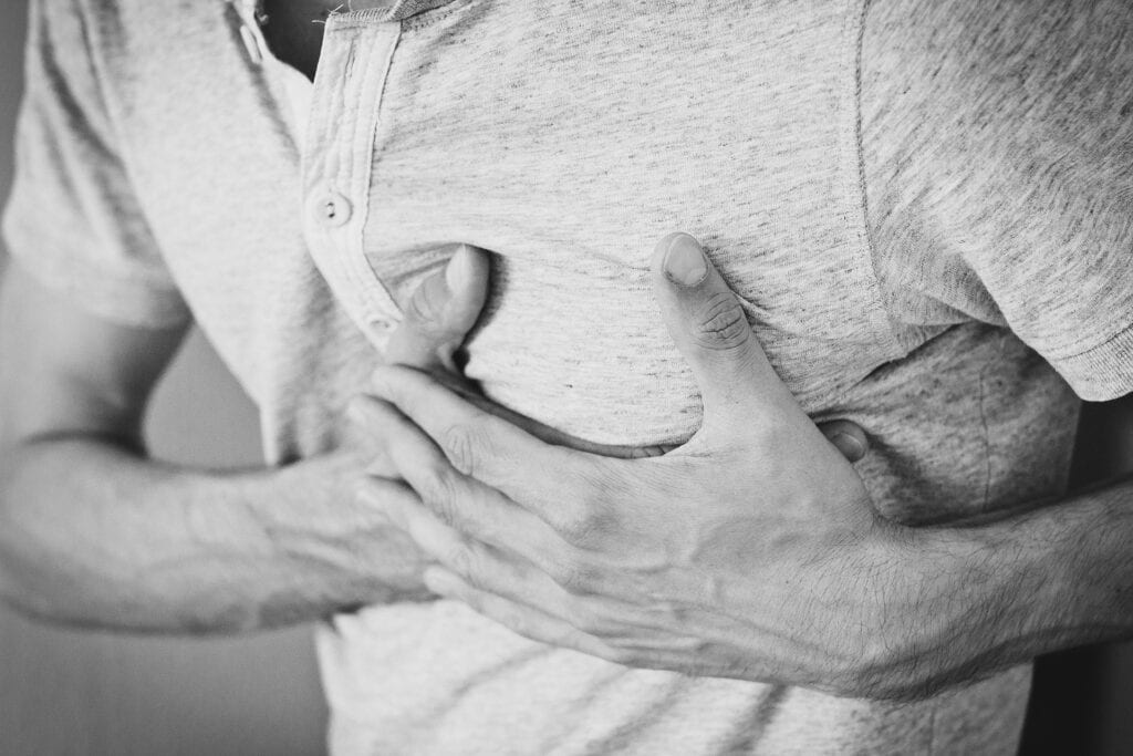 You feel chest pains or chest tightness upon little exertion (e.g. climbing a flight of stairs).